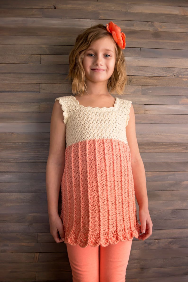 Girls Crochet Top Pattern Tweens Crochet Top Pattern Etsy