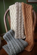 Mountain Range Scarves Crochet Pattern - Set of 4