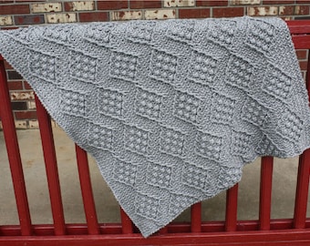 Diamond Slate Afghan Crochet Pattern