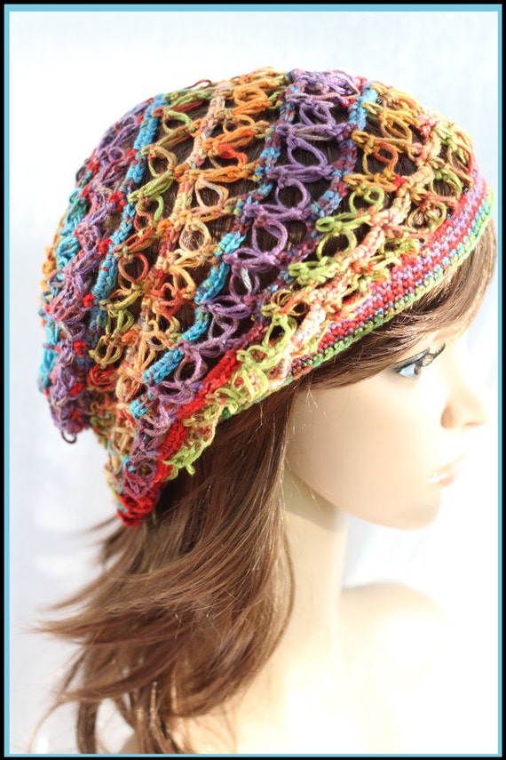 Gems - Beautiful 1 Skein Hat Crochet Patterm , 2 Sizes - Etsy display picture 1