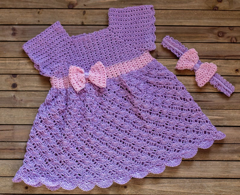 Crochet Baby Dress Pattern Crochet Thread Dress Pattern Etsy