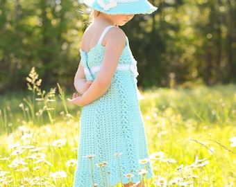 Chloe Sundress Crochet Pattern - Sizes 2T - Girls Size 9/10