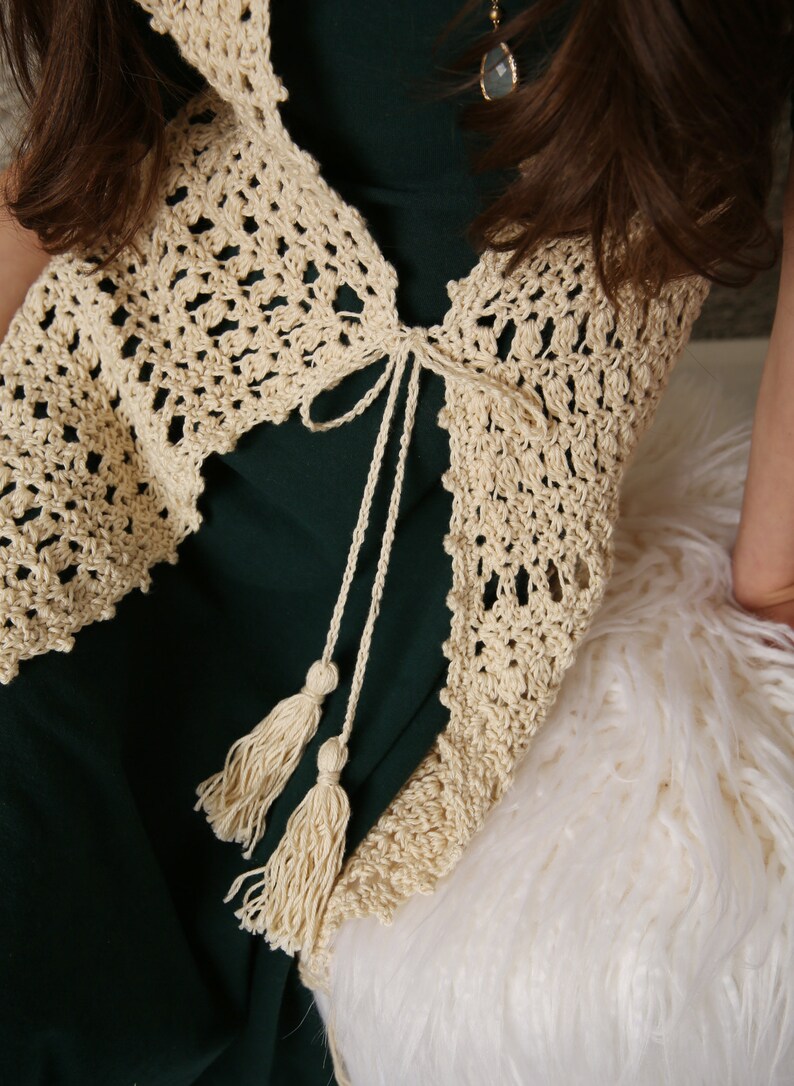 Boho Fringe Vest Crochet Pattern Sizes 3T Through Girls Size Etsy