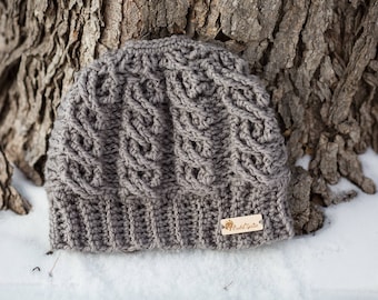Winter Rain Messy Bun Beanie  - Crocheted Ponytail Hat - Messy Bun Hat - Ponytail Hat - Crochet Garden Design Made To Order: Many colors