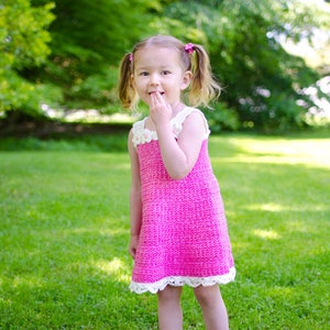 Crochet Dress Pattern - Baby Kids Crochet Dress Pattern - Crochet Lace Dress Pattern 12 mos - Girls 10 Baby Crochet Dress - Ariella Dress