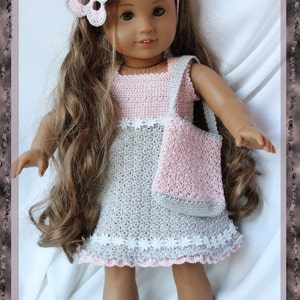Annabella&#39;s Day Out Crochet Pattern For 18&quot; American Girl, Gotz, Madame Alexander and more Dolls