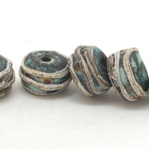 Green Raku Glass Beads Handmade Lampwork Jewellery Making Jewelry Making image 3