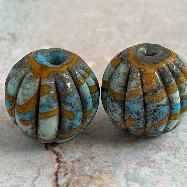 Lampwork Bead Pair Etsy