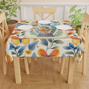 Floral Chinese Dragon Mahjong Tablecloth: Vintage Bohemian Table Decor