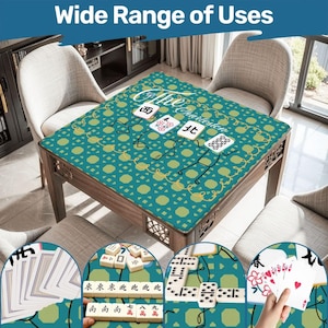 Mahjong Mat: The Charleston Tile Dance - Whimsical Game Night Decor