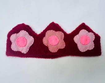 Wool birthday crown Waldorf Inspired Toy