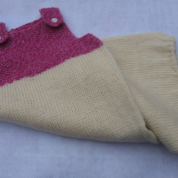 SALE Hand knit wool snuggle sack