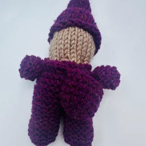 Wool Knit Gnome Doll: Waldorf Inspired, 7&quot;