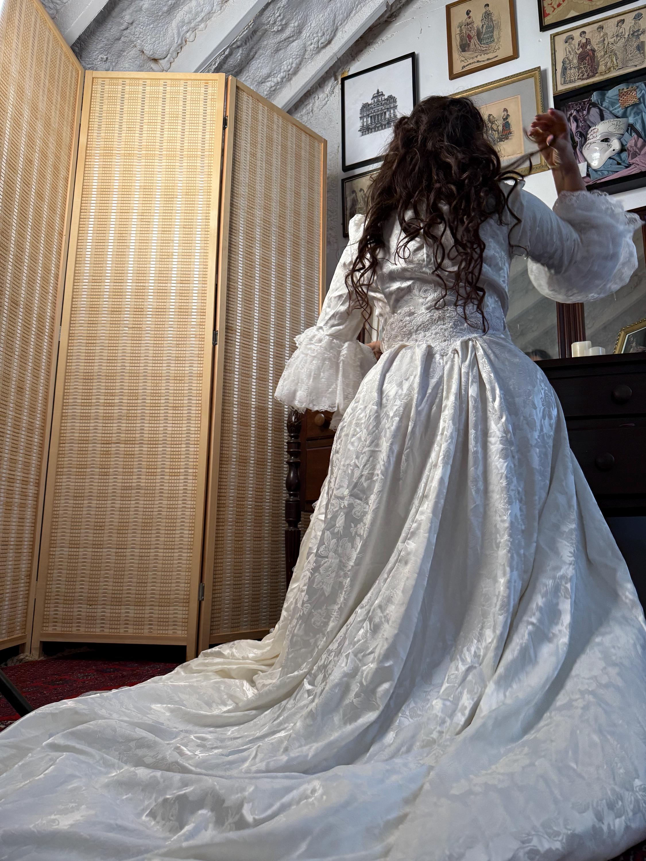 cinderella dressed in yellow Vintage Gold Wedding Dress Cape Sleeve Cinderella Ball Gown 222194 –  Viniodress