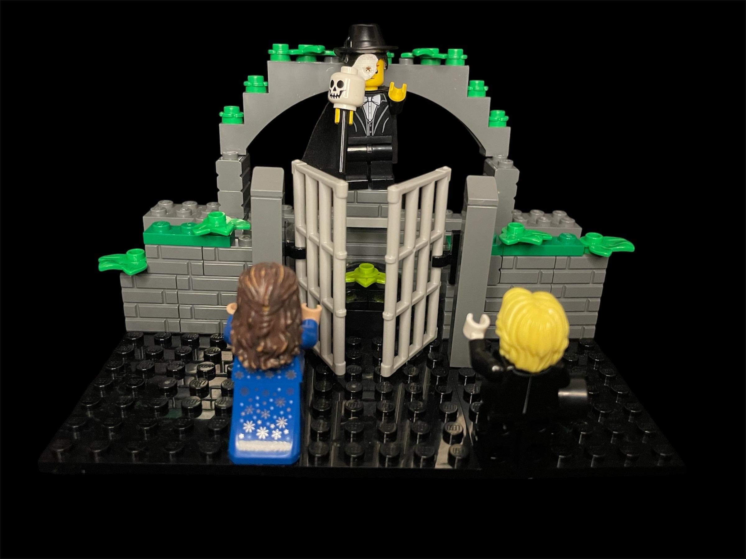 Lego Phantom of the Opera Wandering Child Graveyard Scene Feat. the Trio Phantom Christine Daae and Raoul De Chagny Etsy