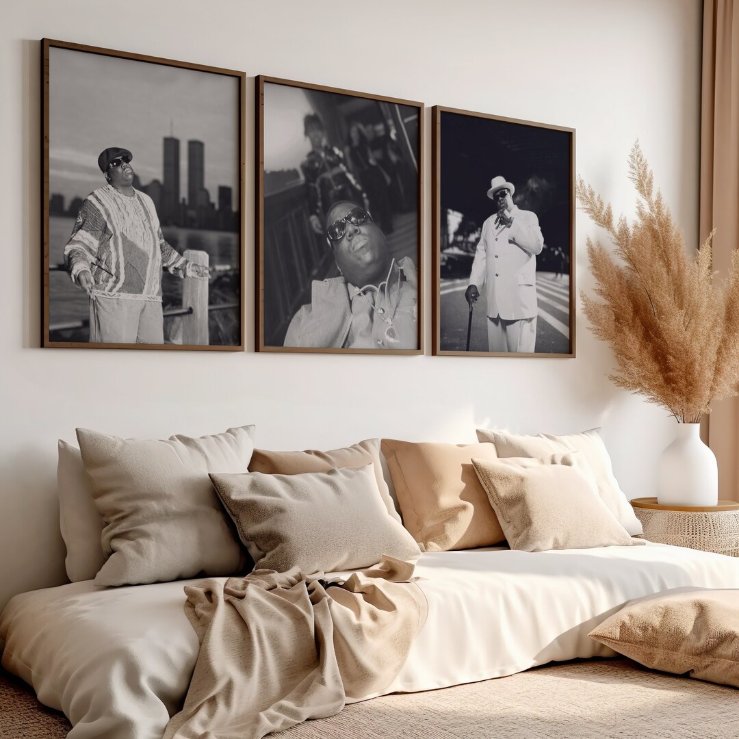 Biggie Poster Rapper Biggie Poster, the Notorious B.I.G Print, Classic Rap Art, Hip Hop Wall ...