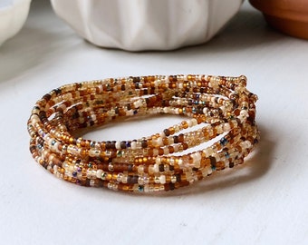 Seed Bead Bracelets, Bohemian Beaded Bracelet Birthday Gift, Stacking Bracelets