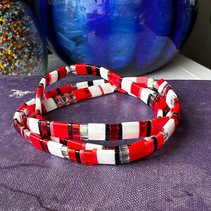 Japanese Miyuki Bracelet Tila Beaded Jewelry Collection Genuine Tile Beads Girlfriend Birthday Present Trendy Stacking Accessory Colorful Layering Design Perfect Teen Girl Gift Modern Wristband Essential Beautiful Armlet Summer Fashion