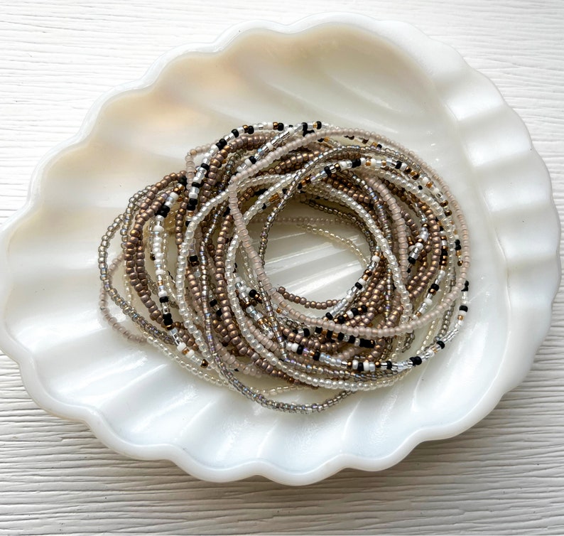Thin Tiny Bead Stretch Bracelet