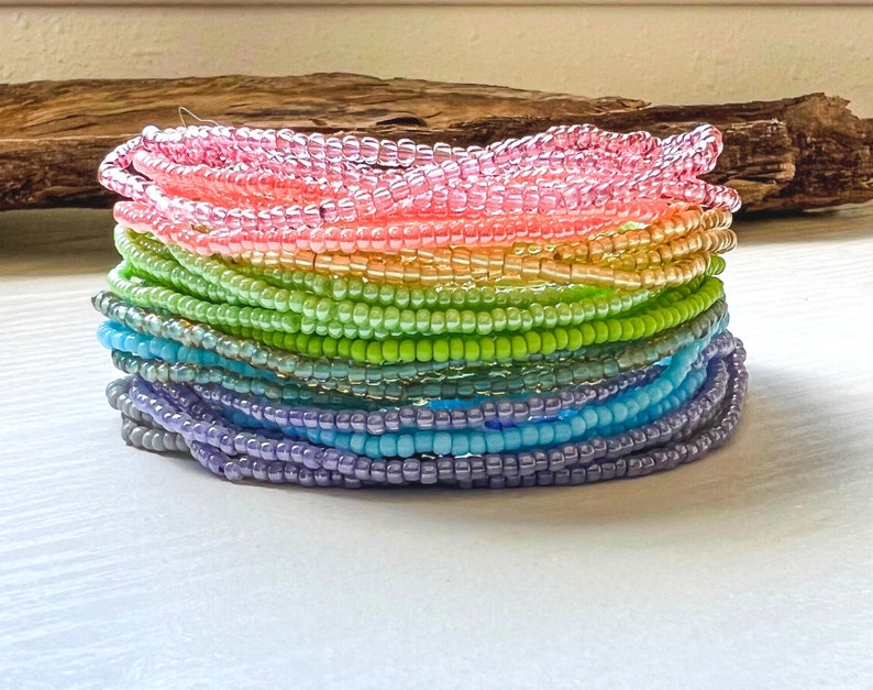 Pastel Color Tiny Bead Bracelets