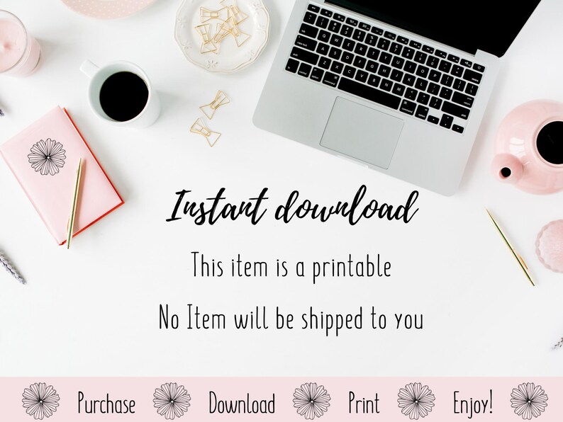 Printable Frame Border Bullet Journal Supply Digital Planning