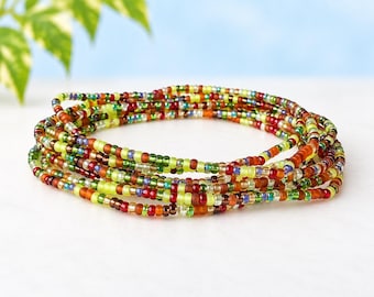 Seed Bead Bracelet Stretch Band Stackable Jewelry Autumn Accessory Miyuki Glass Wristband Party Favor Gift Woman Friendship Token Book Club