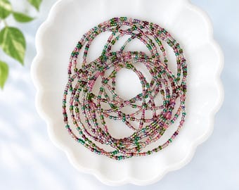 Seed Bead Bracelet Stretch Friendship Gift Elastic Boho Jewelry Accessory Women Handmade Bangle Minimalist Bohemian Dainty Stack Everyday