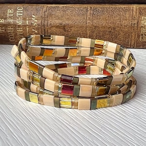 Tila Bead Bracelet Miyuki Beaded Stretch Bracelet Trendy Boho Jewelry Gift For Women