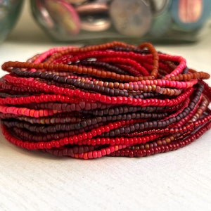 Small Glass Seed Bead Bracelet