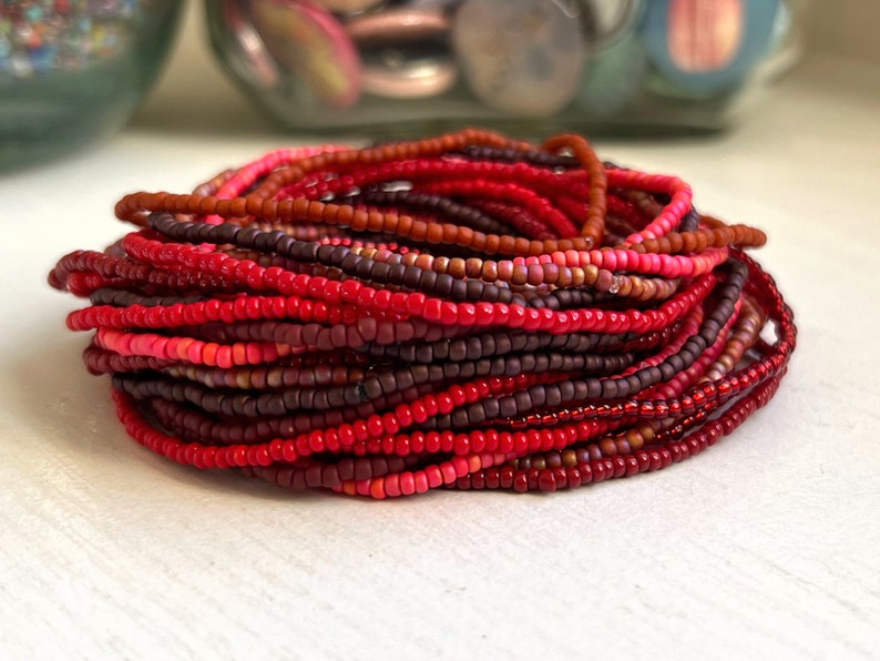 Small Glass Seed Bead Bracelet