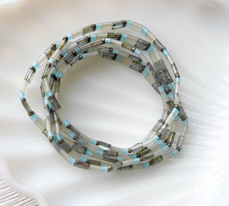 Miyuki Tile Bracelet Stretch Design Elegant Accessory Handmade Bead Jewelry Friendship Gift Trendy Stacking Flat Wristband Minimalist Style image 6