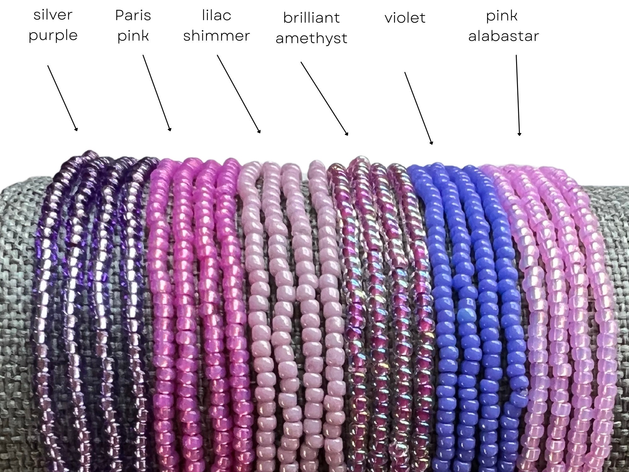 Tila Bead Bracelet-Popular Dainty Beaded Bracelets for Women-Purples