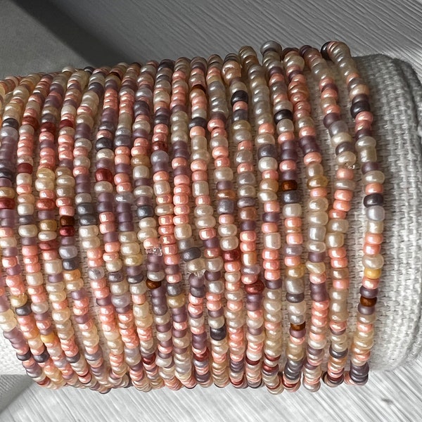 Seed Bead Bracelets For Women Layered Boho Stylish Bracelet For Everyday Handmade Jewelry Gift Minimalist Summer