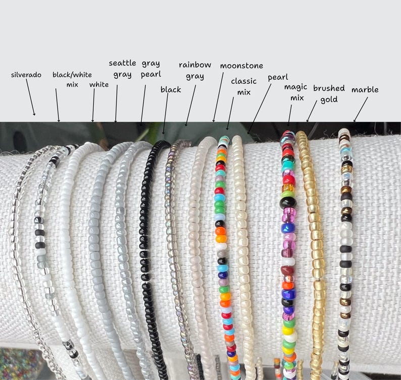 Dainty Wire Design Seed Bead Necklace Delicate Glass Jewelry Tiny Beaded Accessory Minimalist Strand Collection Versatile Everyday Wear Perfect Layering Essential Simple Boho Style Adjustable Length Comfortable Accessory Handcrafted Quality