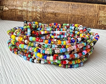 Seed Bead Bracelets Bohemian Beaded Bracelet Birthday Gift Multi Color Mix Friendship Bracelets