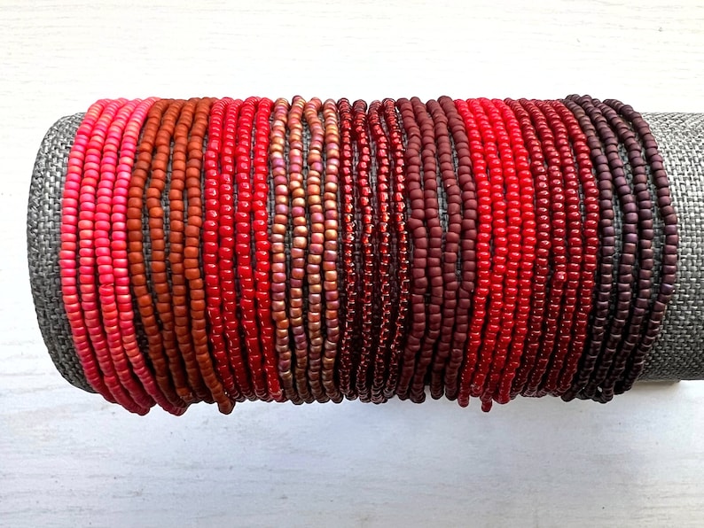 Small Glass Seed Bead Bracelet