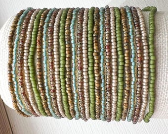 Seed Bead Bracelet Stack Minimalist Friendship Bracelet Set Just Because Gift For Friends
