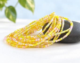 Yellow Seed Bracelet Birthday Gift Friendship Band Women Bohemian Beaded Jewelry Summer Fashion Colorful Stretch Miyuki Accessory Handmade