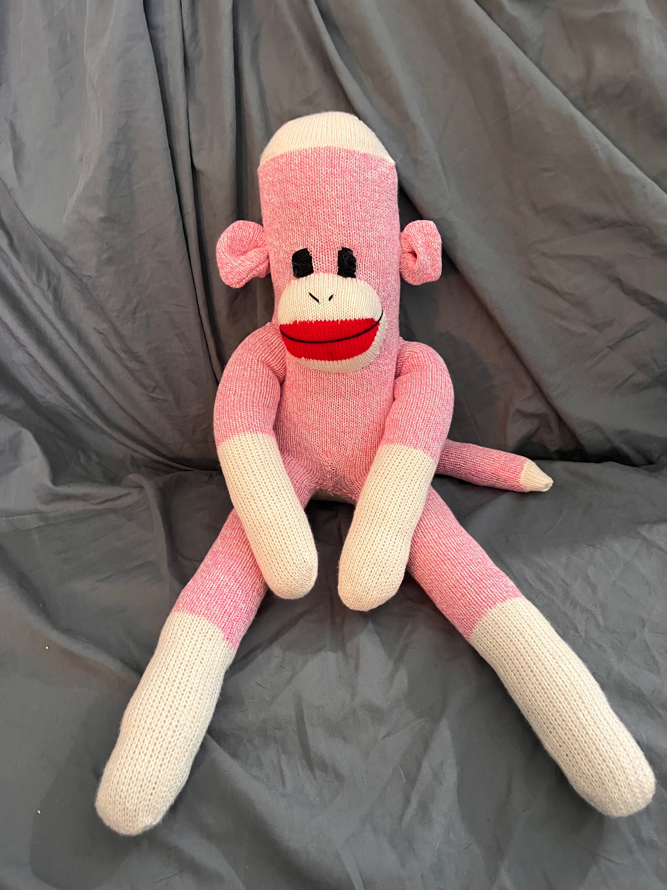 Pink Sock Monkey Etsy