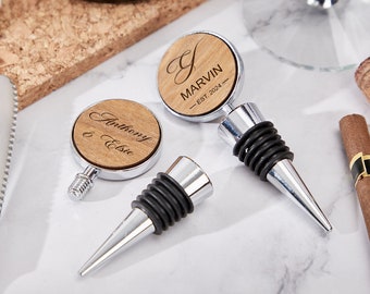 Custom Bottle Stopper, Personalized Bottle Stopper, Engraved Wine Stopper, Engagement Gift, Couples Anniversary Gift, New Home Gift for Mom