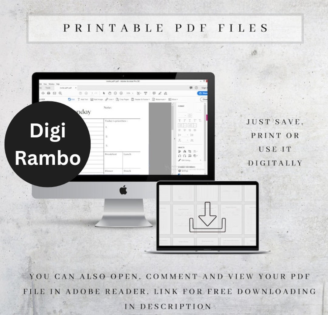 Printable PDF Files - Etsy