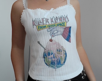 Killer Klowns aus dem Weltraum Horrorfilm kokett Tank-Top