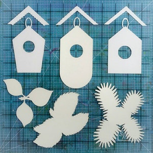 Birdhouse SVG cuttable file, scrapbooking or cardmaking, bird house cutting file template, digital die cut, Pazzles, Cricut, Silhouette PDF image 2