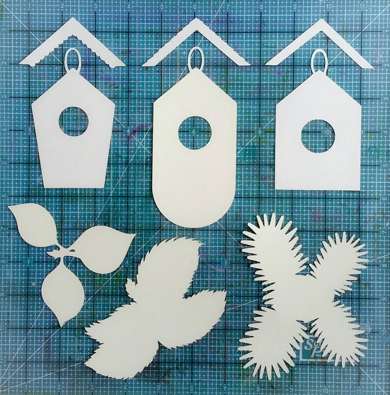 Birdhouse SVG cuttable file, scrapbooking or cardmaking, bird house cutting file template, digital die cut, Pazzles, Cricut, Silhouette PDF image 2