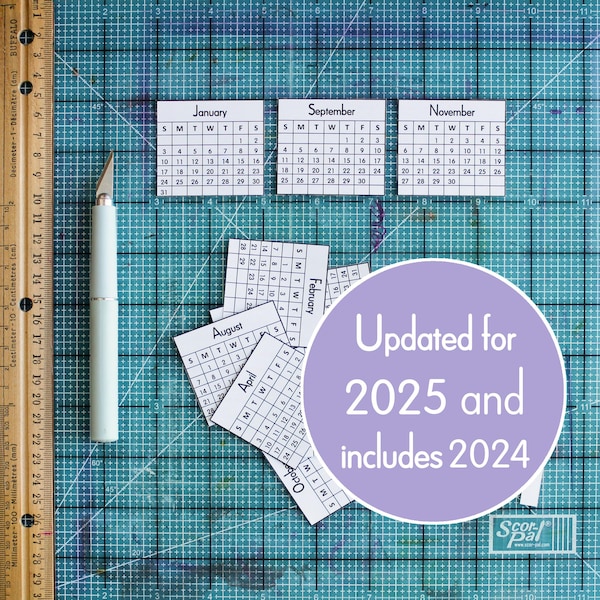 2025 Mini Calendars - Etsy