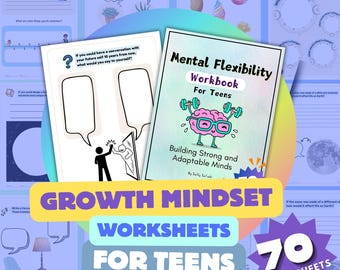 Mental Fitness Exercises Worksherts for Teens. Brain games (Digital Download)