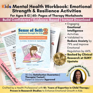 Coping Skills Workbook for Kids Ages 8-12: Emotional Regulation Tools, Mindfulness Activities, DBT Skills for Children, Therapy Worksheets