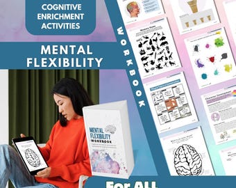 Mental Flexibility Workbook | 119 Pages of Cognitive Enrichment Activities for All Ages | Digital Download