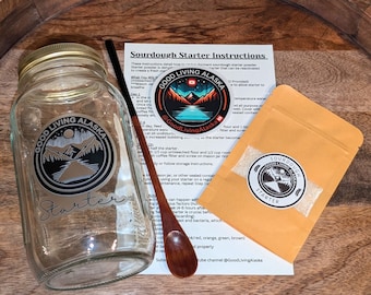 Beginner's Organic Sourdough Starter Kit, 30+ Year Old, Alaskan