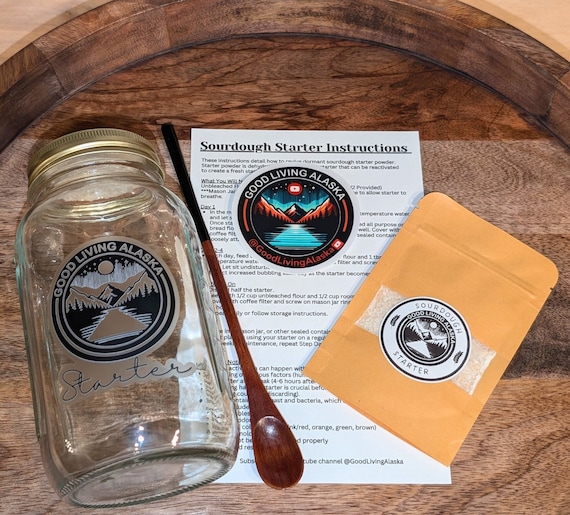 Beginner's Organic Sourdough Starter Kit, 30+ Year Old, Alaskan